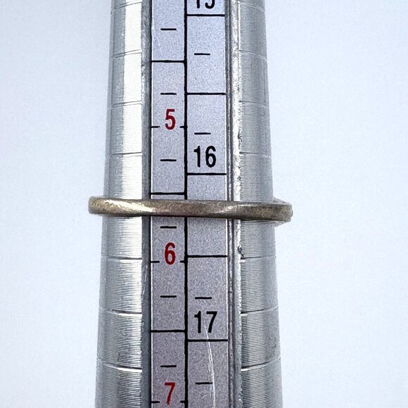 VTG Sterling Silver 925 Spiny Oyster Heart Scroll Star Shoulder Ring Size 6.5 - Picture 7 of 7